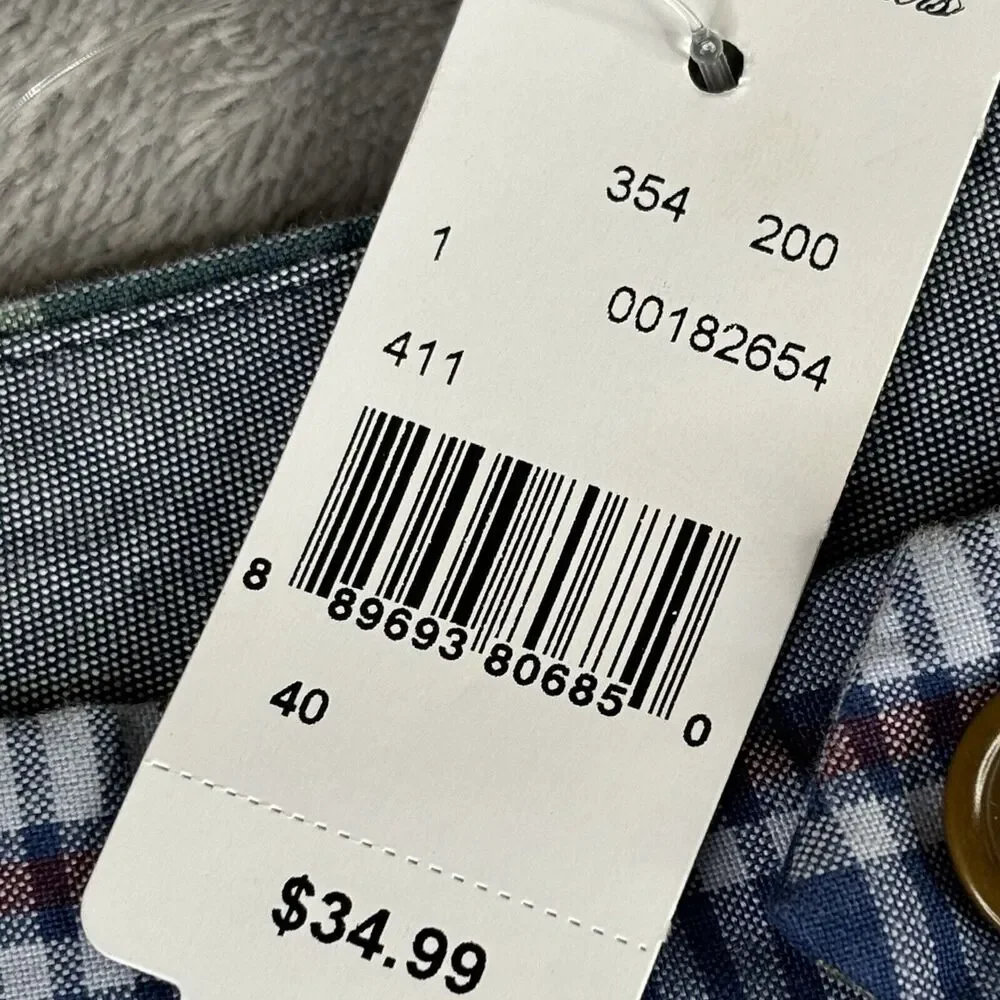Brooks Brothers‎ Bermuda Shorts Mens 40 Blue Plaid Summer Outdoors New w/ Tag